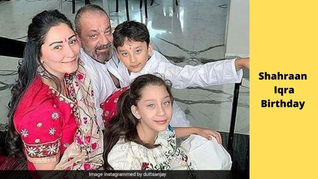 Shahraan Iqra Birthday sanjay dutt children